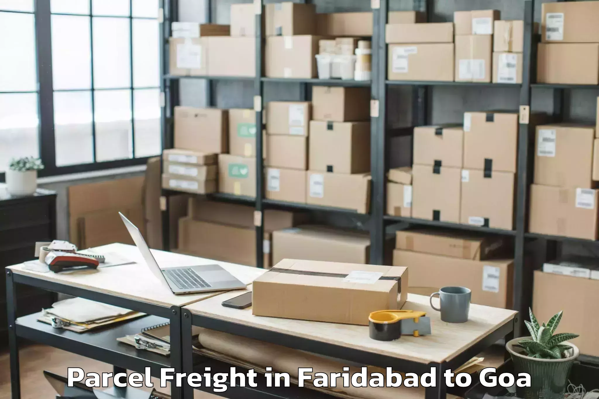 Book Your Faridabad to Vagator Parcel Freight Today